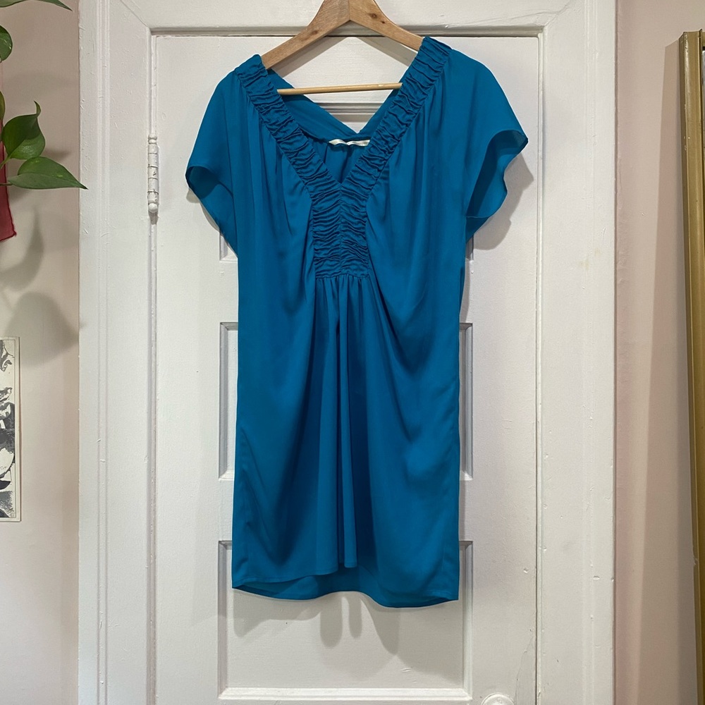 King blue formal blouse